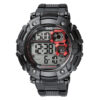 Q&Q M150J001Y black resin band mens digital sports wrist watch