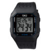 Q&Q M158J003Y black resin band mens digital sports wrist watch