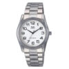 Q&Q Q638J204Y silver stainless steel black numeric dial men's wrist watch