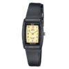 Q&Q VP31J001Y black resin band ladies analog dress watch