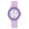 Q&Q VQ96J026Y light purple resin band white dial girls analog wrist watch