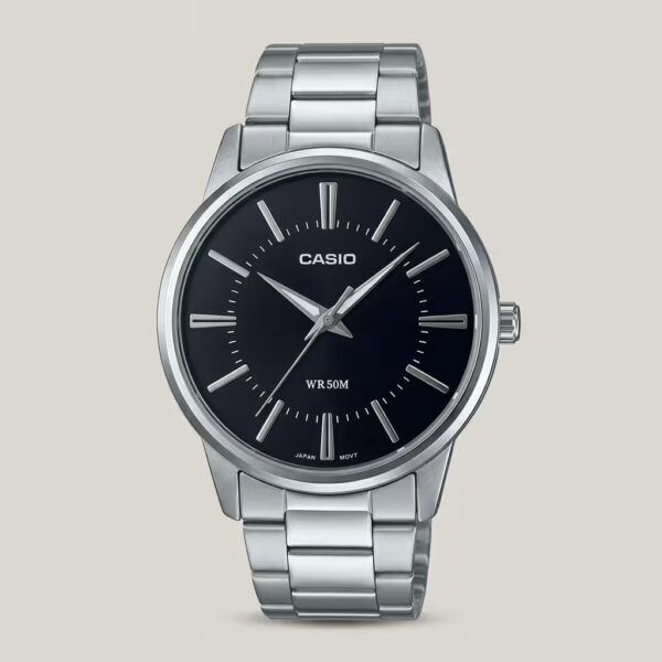 Casio MTP-1303D-1A Men's Black Dial Stainless Steel Analog Watch | Original Casio Pakistan