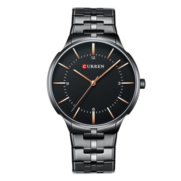 curren 8321 black stainless steel black analog dial mens wrist watch