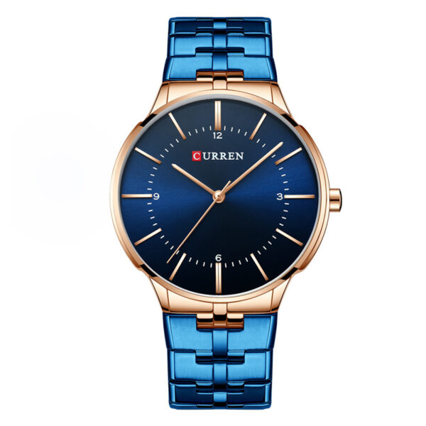 curren 8321 blue stainless steel blue analog dial mens wrist watch