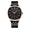 curren 8364 black stainless steel classic black analog dial mens dress wrist watch