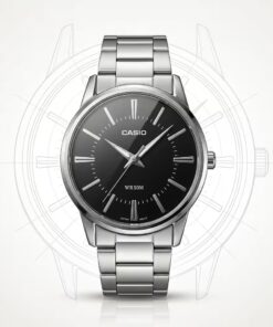 Casio MTP-1303D-1A Men's Black Dial Stainless Steel Analog Watch | Original Casio Pakistan