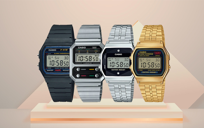Casio vintage digital watches category banner