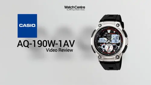 casio aq-190w-1av analog digital sports youth wrist watch