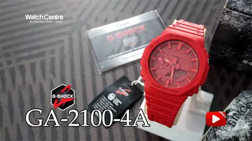 Casio G-Shock GA-2100-4A Red Carbon Core Guard Watch Thumbnail