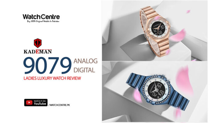 kaeman 9079 series watche sin stainless steel analog digital dial ladies wrist watch video review cover