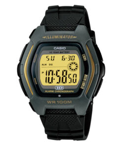 hdd-600g-9a black resin band digital sports wrist watch