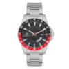 Bigotti BG.1.10180-1 silver stainless steel stylish black dial mens wrist watch