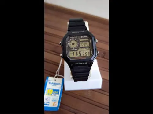Casio ae-1200wh-1av men's digital wrist watch video review cover