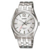 casio mtp-1335d-7a silver analog dial silver stainless steel men's wrist watch