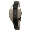 Obaku V155LABRBH black leather strap unique design analog dial ladies wrist watch