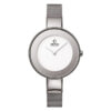Obaku V167LXCIMC-SF silver mesh strap white analog dial ladies wrist watch