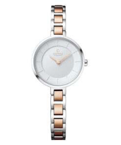 Obaku V183LXCISC two tone stainless steel white analog dial ladies wrist watch