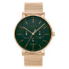 Obaku V246GMVEMV golden mesh strap green dial men's chronograph gift watch