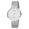 Strand S700LXCIMC-DC silver mesh chain standard white dial ladies hand watch
