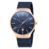 Strand S701GDVLML blue mesh chain plain blue round dial men's casual wear watch