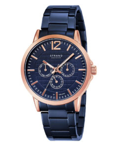 Strand S709GMVLSL blue stainless steel blue dial mens casual wear wrist watch