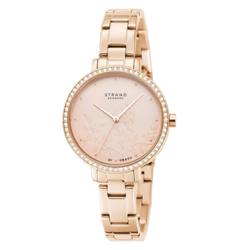 Strand S712LXVVSV rose gold stanless steel pink dial ladies luxury wrist watch