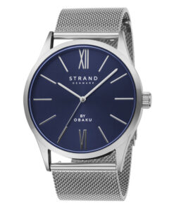 Strand S720GXCLMC silver mesh chain classic blue dial mens standard analog watch