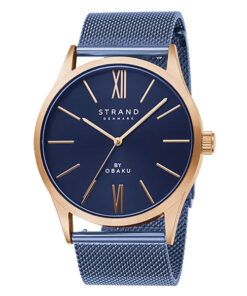 Strand S720GXVLML blue mesh chain blue roman dial men's luxury watch