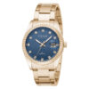 ccccStrand S721LDVLSV rose gold stainless steel rhinestone engraved blue dial ladies wrist watch