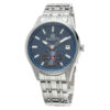 bigotti watch bg-1.10016-3 blue analog dial mens wrist watch in silver stainless steel