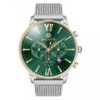 bigotti bg.1.10258-3 green analog dial silver stainless steel mens luxury watch