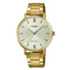 casio LTP-VT01G-9B golden stainless steel analog roman dial female gift watch