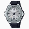 casio mwa-100h-7a silver analog dial black resin strap men's diver sports wrist watch