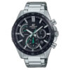 casio efr-573db-1a balck choronoraph dial silver stainless steel mens wrist watch