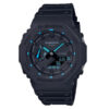 casio g-shock ga-2100-1a2dr black resin starp analog digital multi dial sports watch