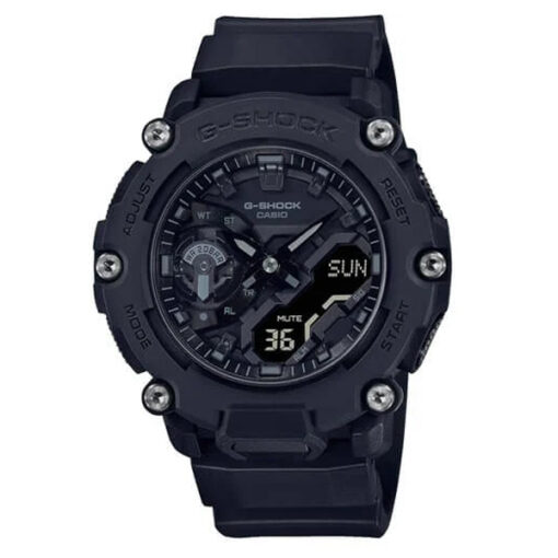 casio g-shock ga-2200bb-1adr black multi dial world time watch for mens