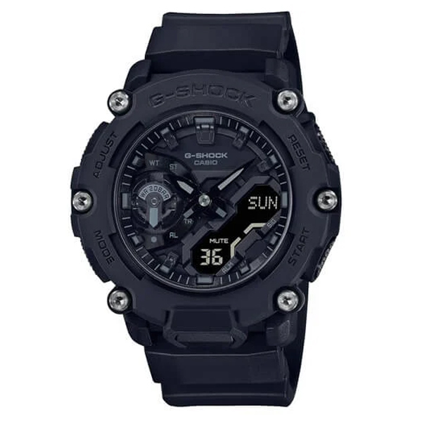 Casio G-Shock GA-2200BB-1ADR Black Resin World Time Watch For Mens