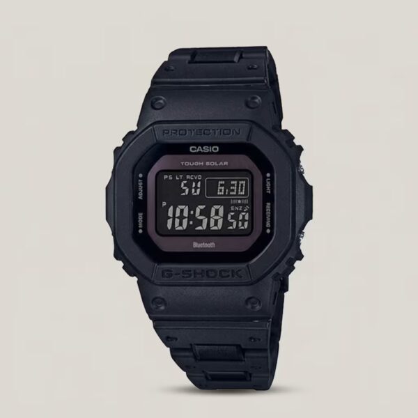 Casio G-Shock men's black digital watch with Tough Solar, Bluetooth connectivity and shock-resistant design