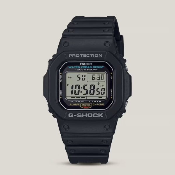 Casio G-Shock men's black Tough Solar digital watch with shock resistance and 200M water resistance