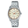 casio-ltp-1335d-9av-golden dial female wrist watch analog dial water resistant