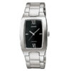 casio-mtp-1165a-1c2 silver stainless steel black analog roman dial men's dress watch