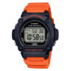 Casio W-219H-4a orange Resin Strap Youth Digital Wrist Watch with LED Light & Waterproof