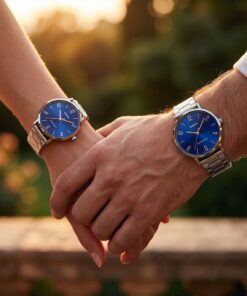 Alternative view of Luxury Blue Dial Couple Watches Pakistan | Casio Gift Watch Set
