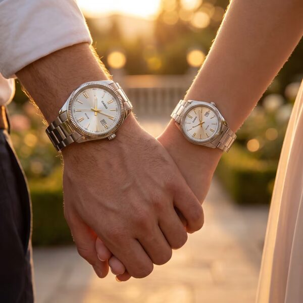 Original Casio Premium Anniversary Couple Watches Pakistan - Image 2
