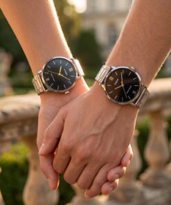 Alternative view of Classic Black Dial Couple Watches | Original Casio His & Her Gift