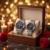 Couple anniversary / wedding gift watch set in a box