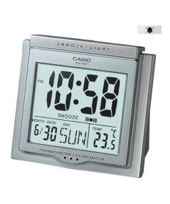 dq-750f-8d silver resin case big digital dial quatz table clock