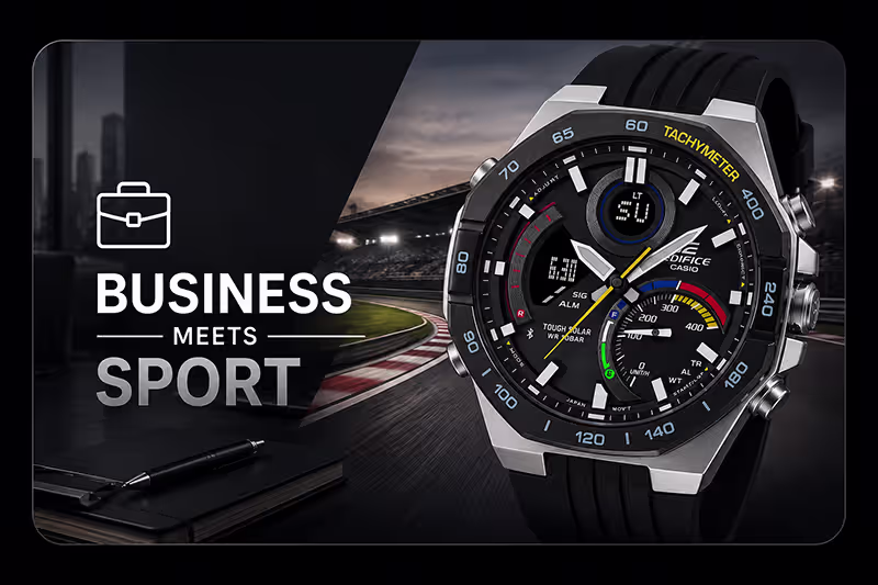 Edifice watches feature Business Meets Sport