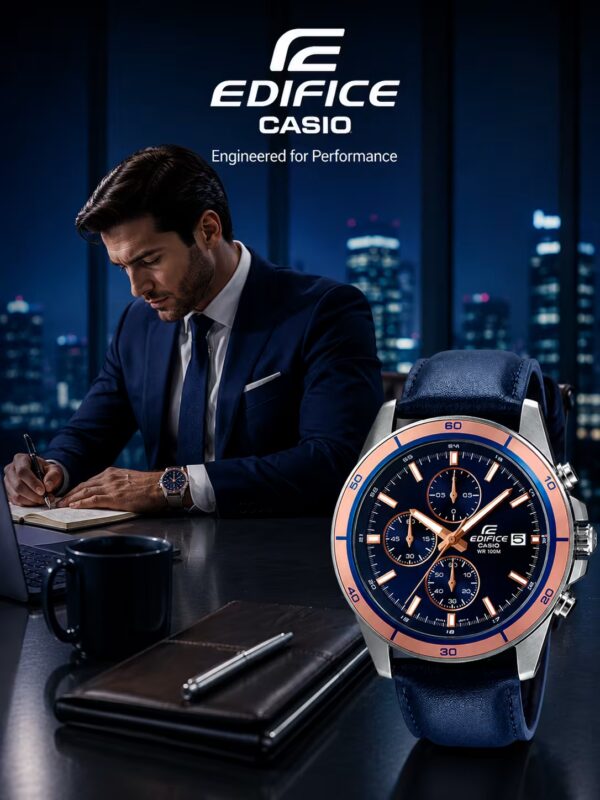 Edifice EFR 526L 2AV blue men's chronograph watch Pakistan