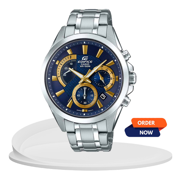 Casio Edifice Chronograph Blue Dial Men's Watch EFV-580D-2AV